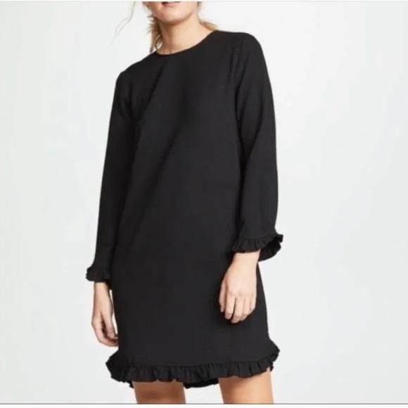 GANNI black clark dress, S,  G964 - Picture 2 of 7